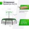 Батут UNIX LINE FITNESS PREMIUM (127 см) Green TR127FITPMGR